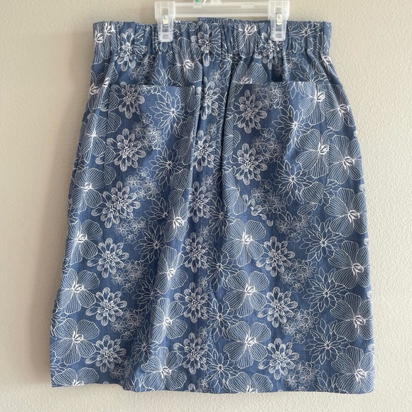 Julien David Vintage Tailored 1980's Look Floral Thread Embroidered Skirt - Picture 9 of 16